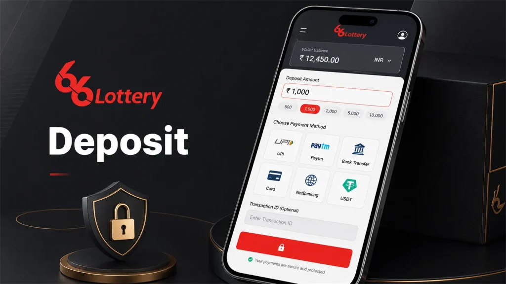 66 lottery deposit methods